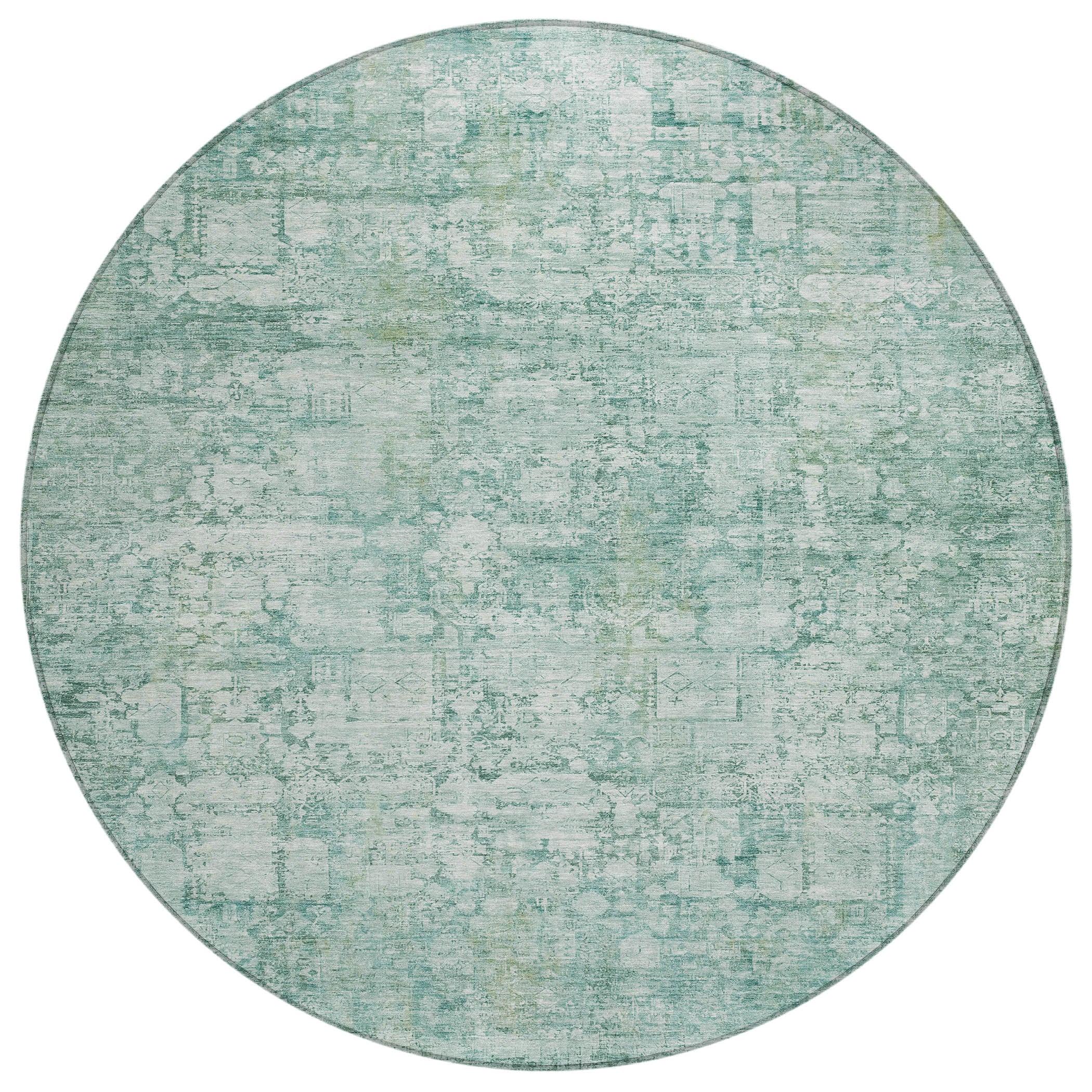 Addison Rugs Kaelien Teal Washable Indoor-Outdoor Rug