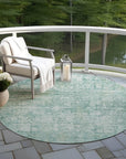 Addison Rugs Kaelien Teal Washable Indoor-Outdoor Rug
