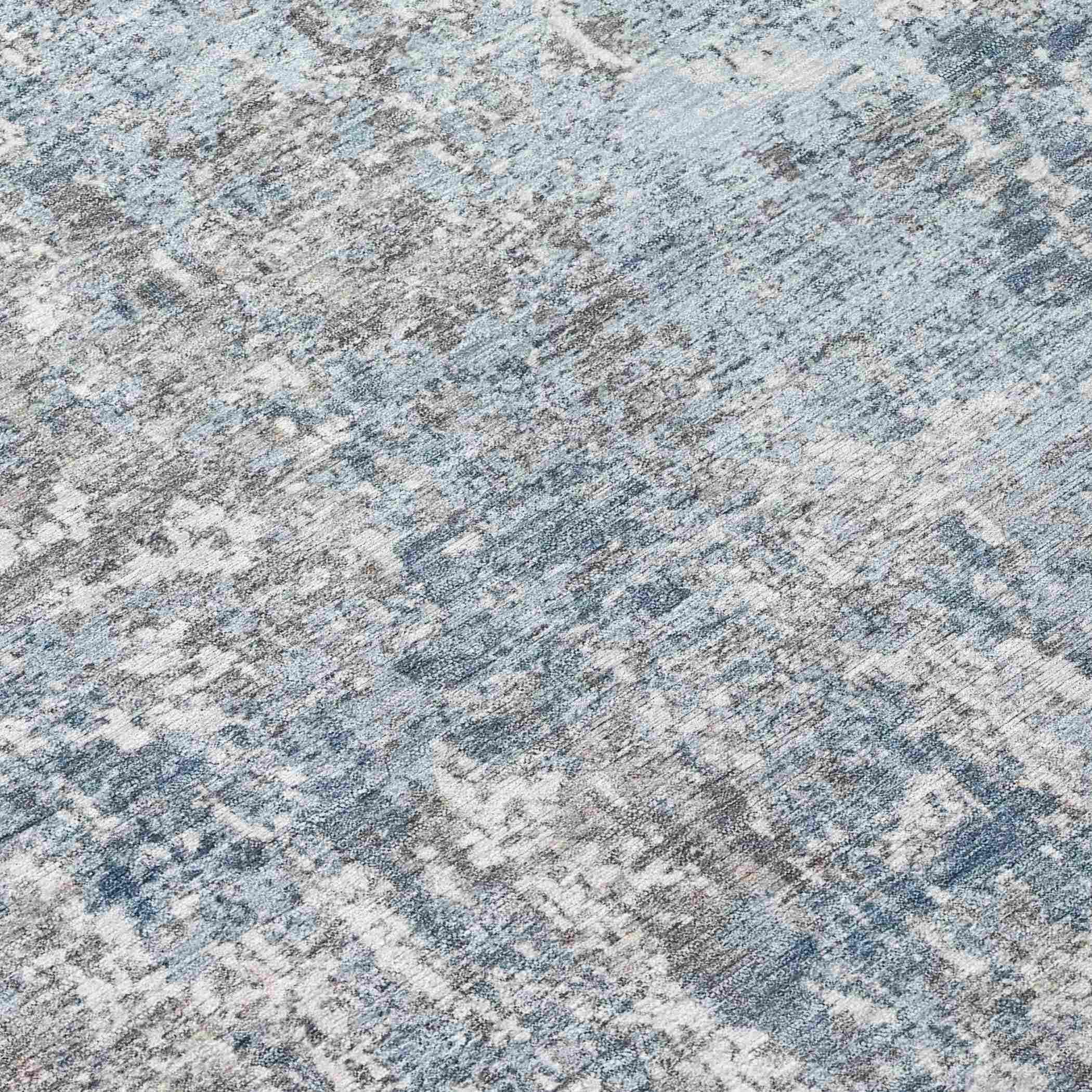 Addison Rugs Kaelion Blue Washable Indoor-Outdoor Rug