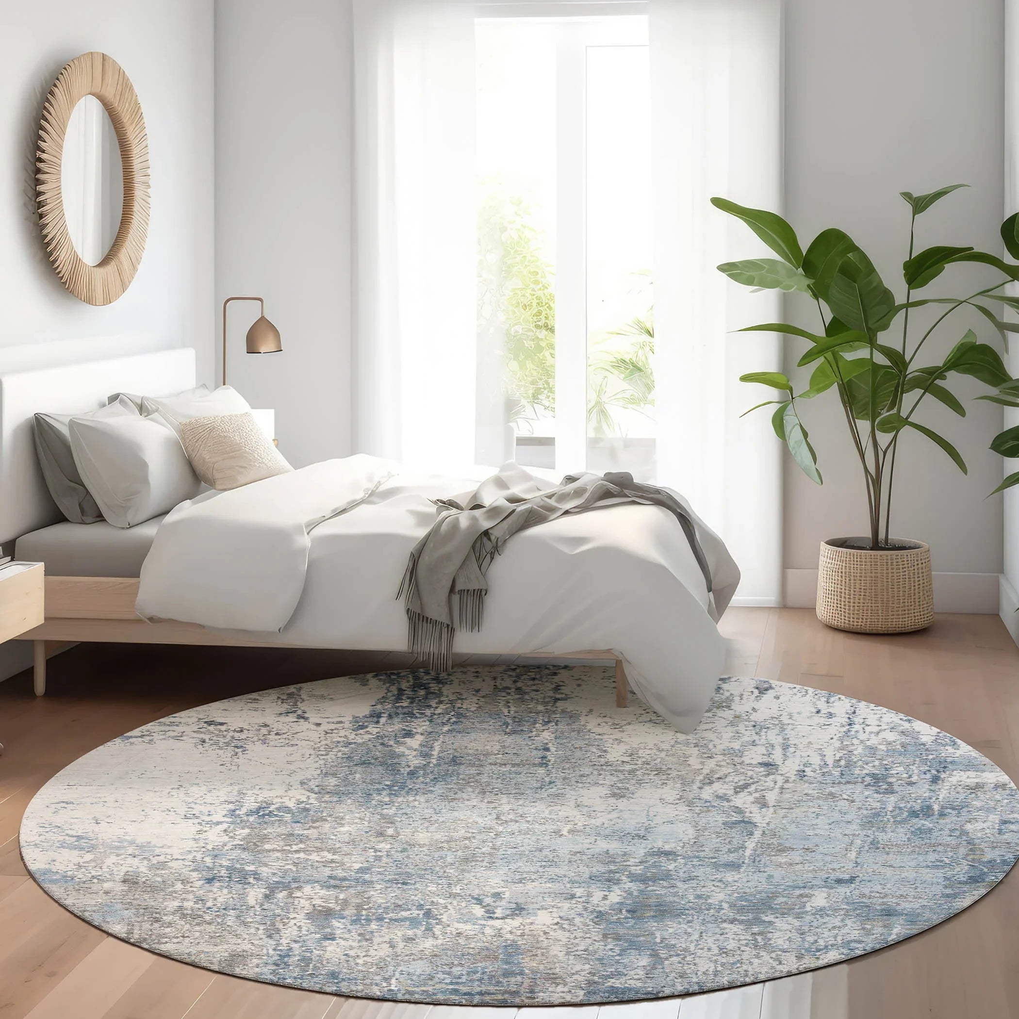 Addison Rugs Kaelion Blue Washable Indoor-Outdoor Rug