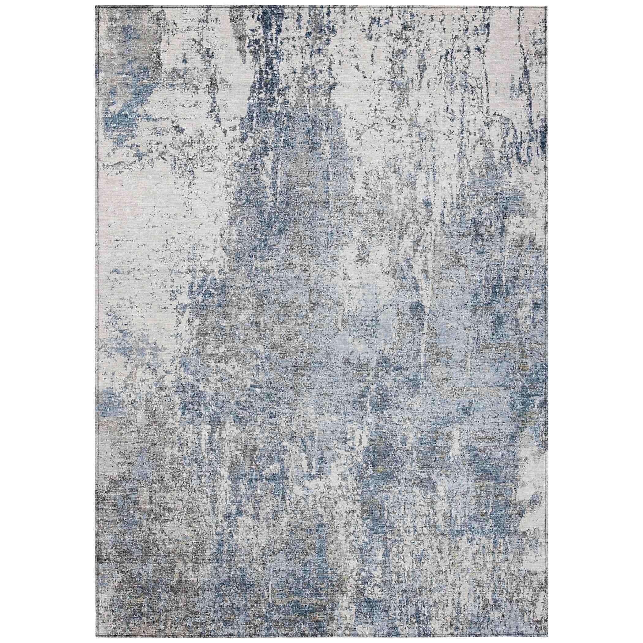 Addison Rugs Kaelion Blue Washable Indoor-Outdoor Rug