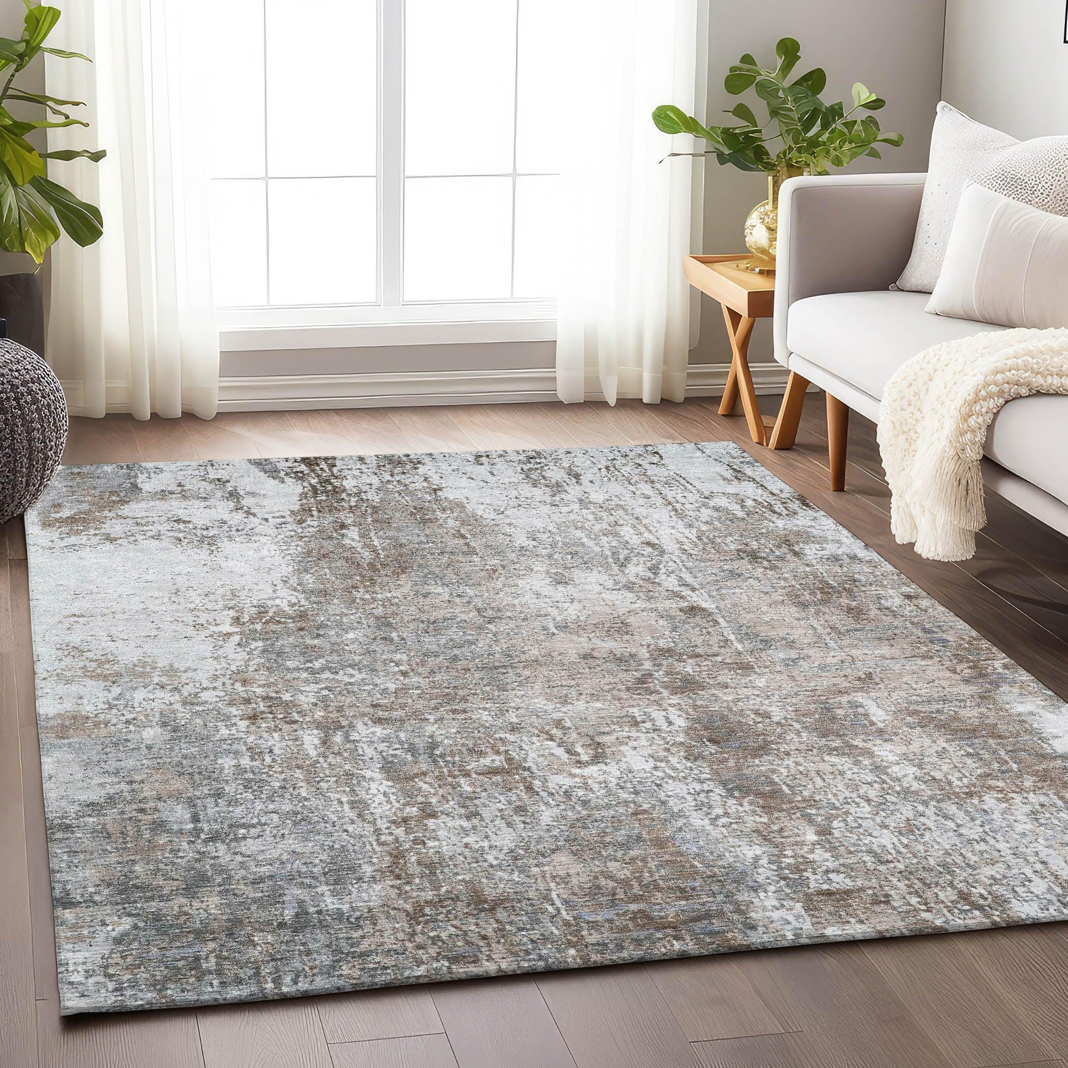 Addison Rugs Kaelion Brown Washable Indoor-Outdoor Rug