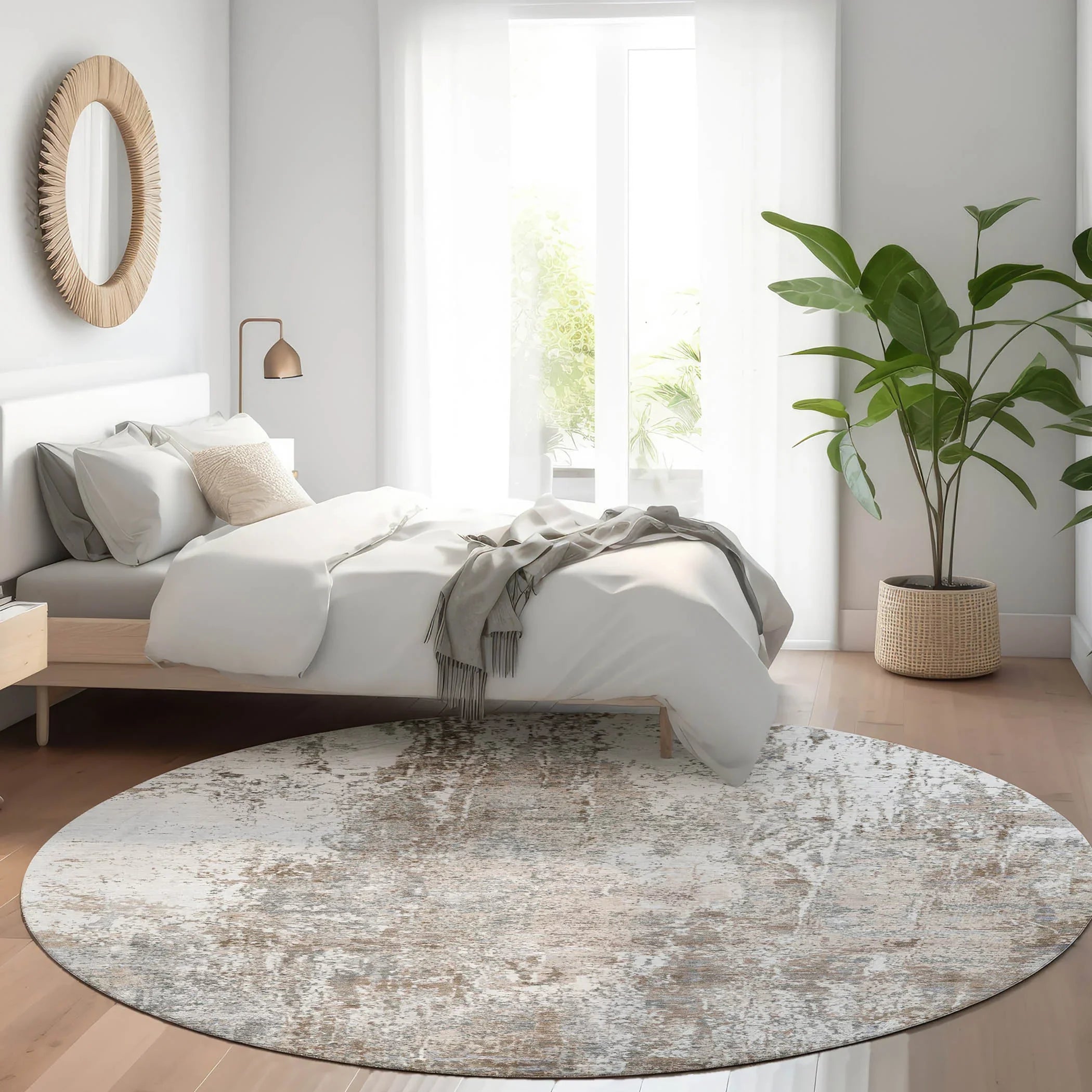 Addison Rugs Kaelion Brown Washable Indoor-Outdoor Rug
