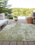 Addison Rugs Kaelion Green Washable Indoor-Outdoor Rug