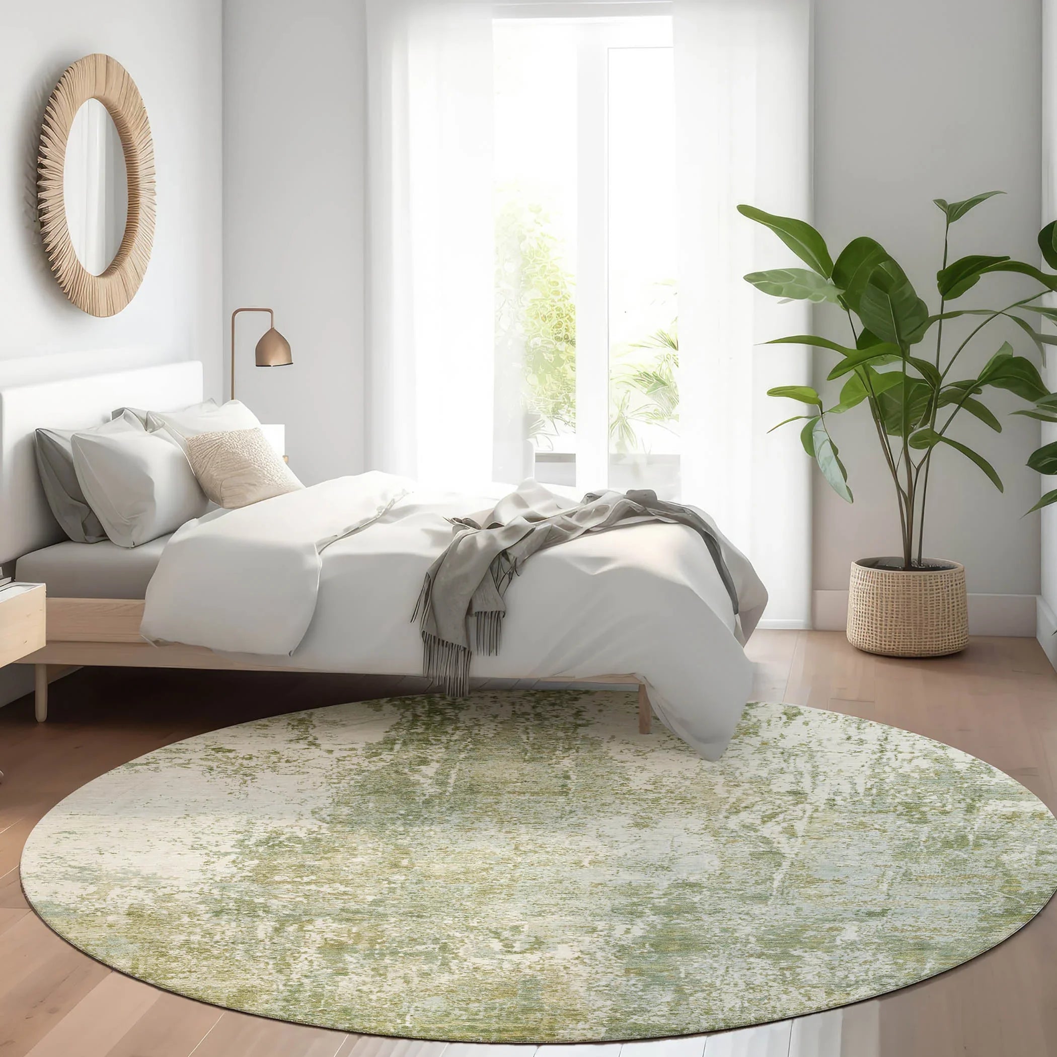 Addison Rugs Kaelion Green Washable Indoor-Outdoor Rug