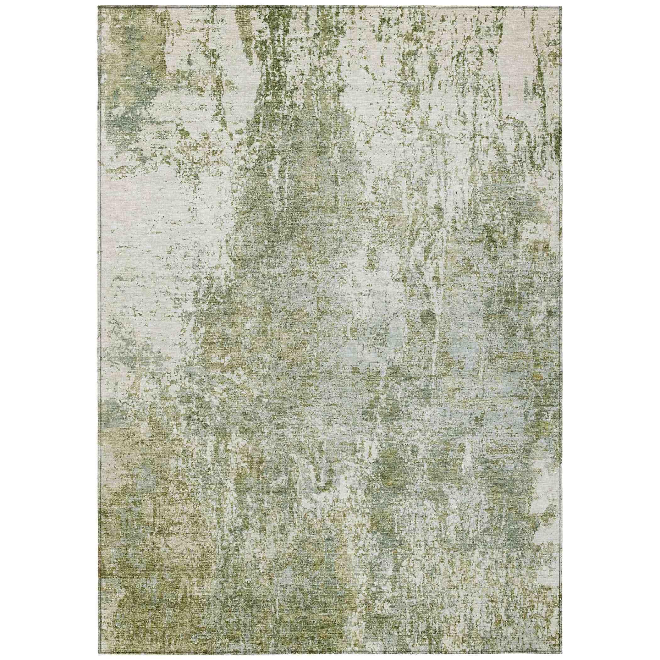 Addison Rugs Kaelion Green Washable Indoor-Outdoor Rug