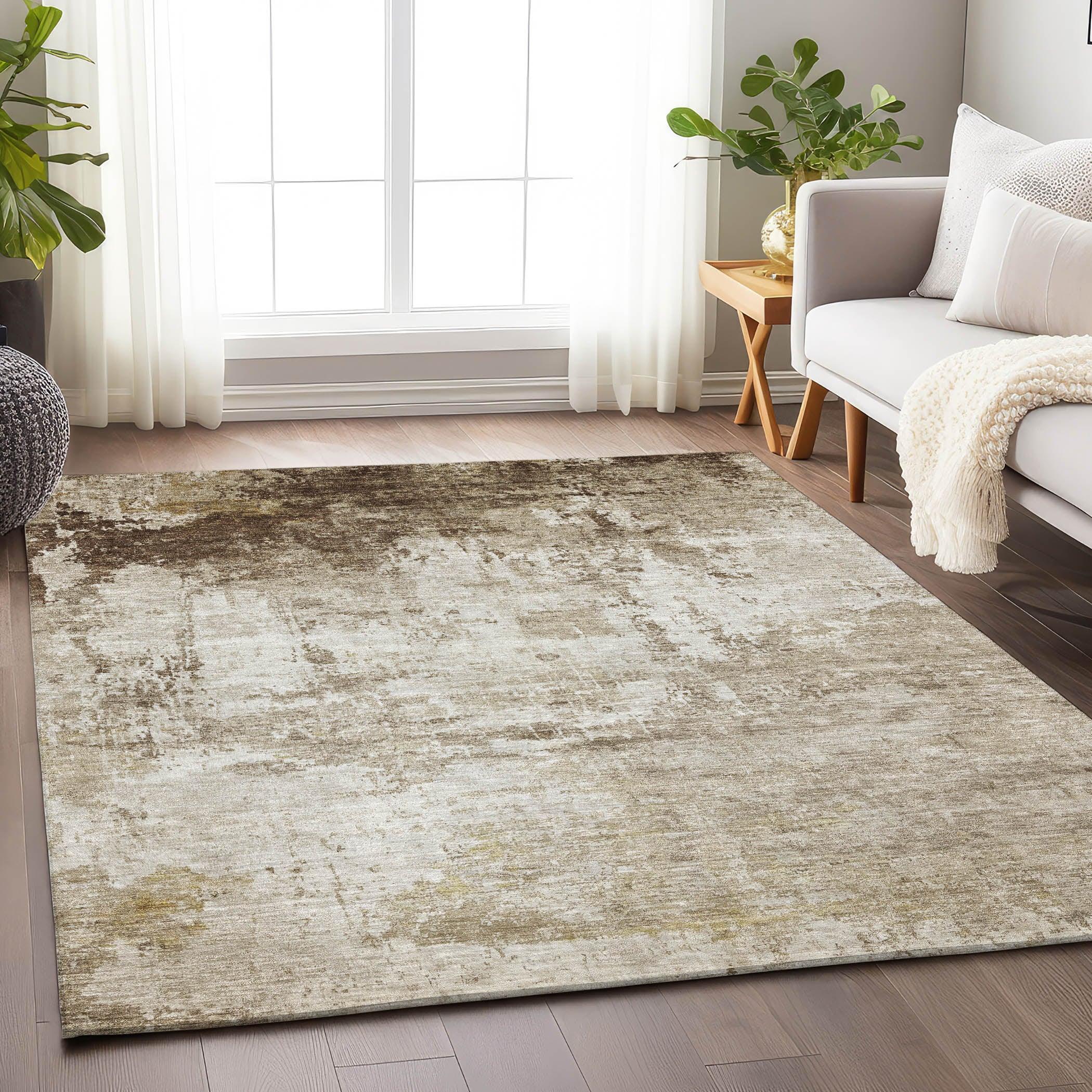 Addison Rugs Kaelira Brown Washable Indoor-Outdoor Rug