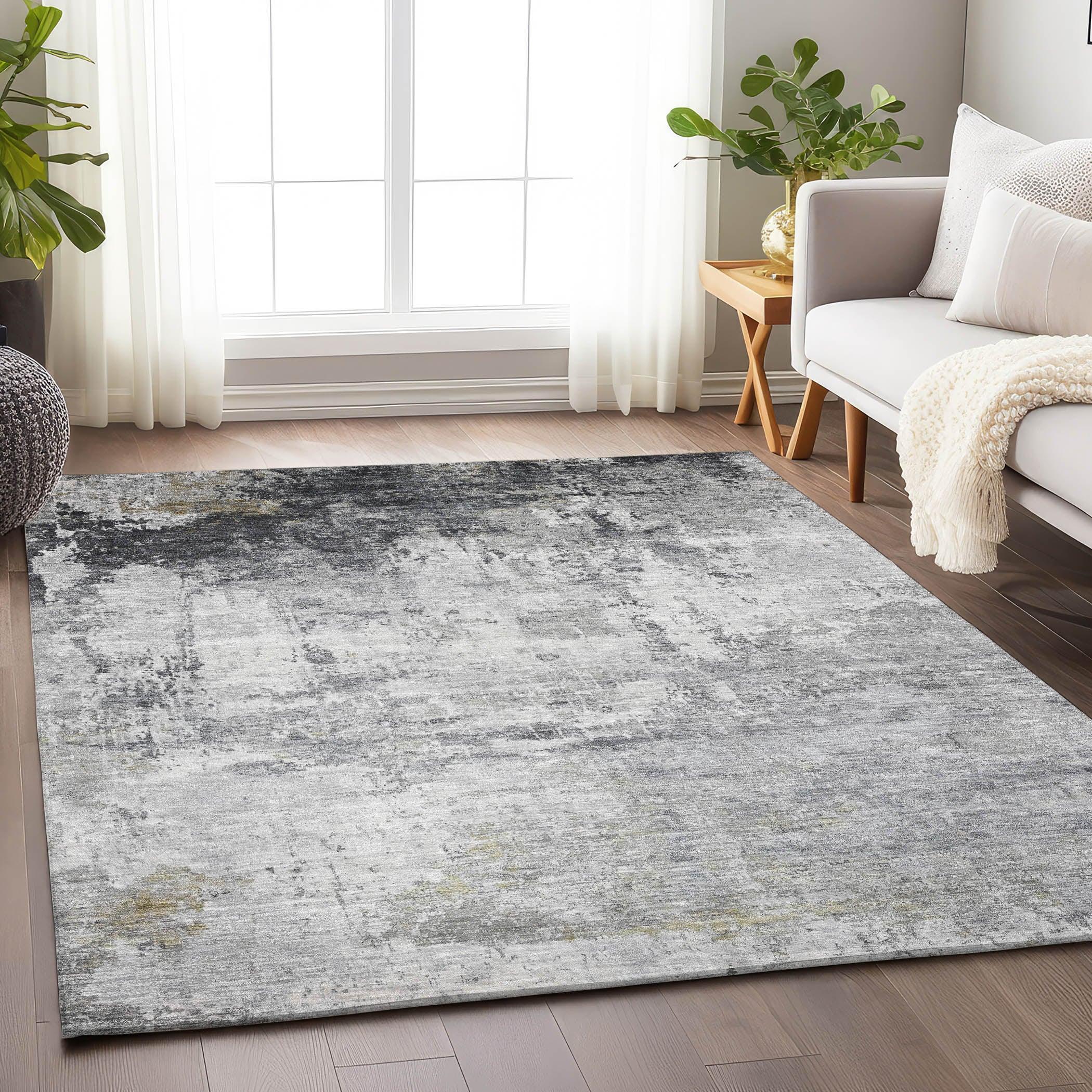 Addison Rugs Kaelira Gray Washable Indoor-Outdoor Rug