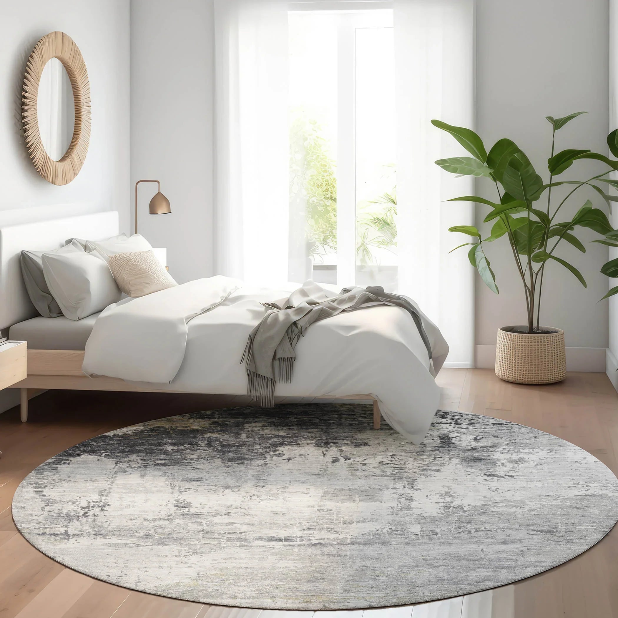 Addison Rugs Kaelira Gray Washable Indoor-Outdoor Rug