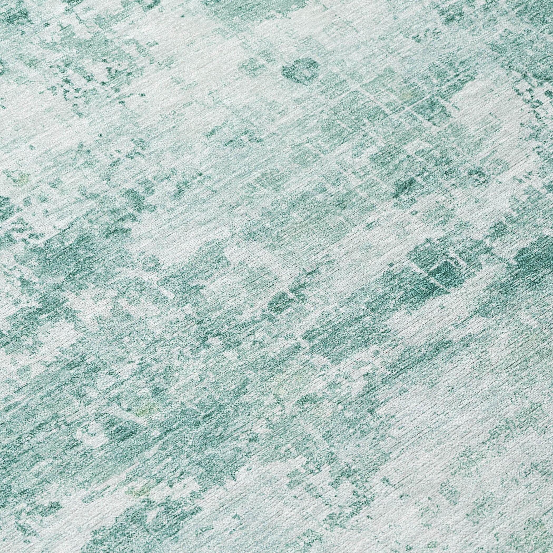 Addison Rugs Kaelira Teal Washable Indoor-Outdoor Rug