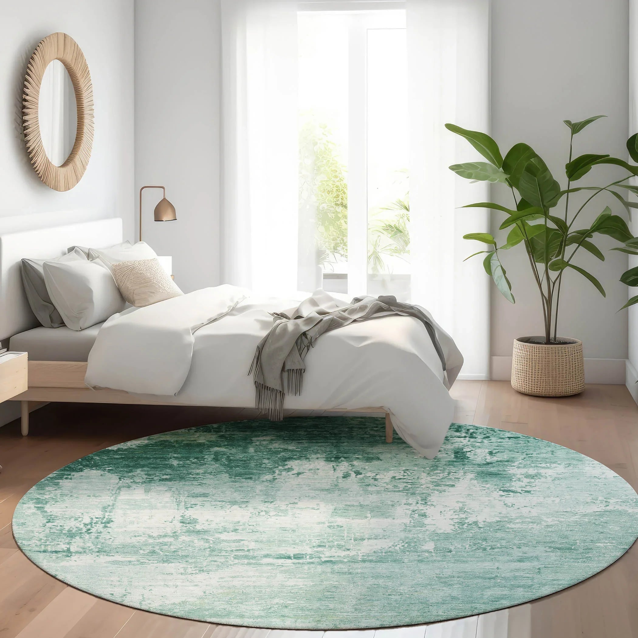 Addison Rugs Kaelira Teal Washable Indoor-Outdoor Rug
