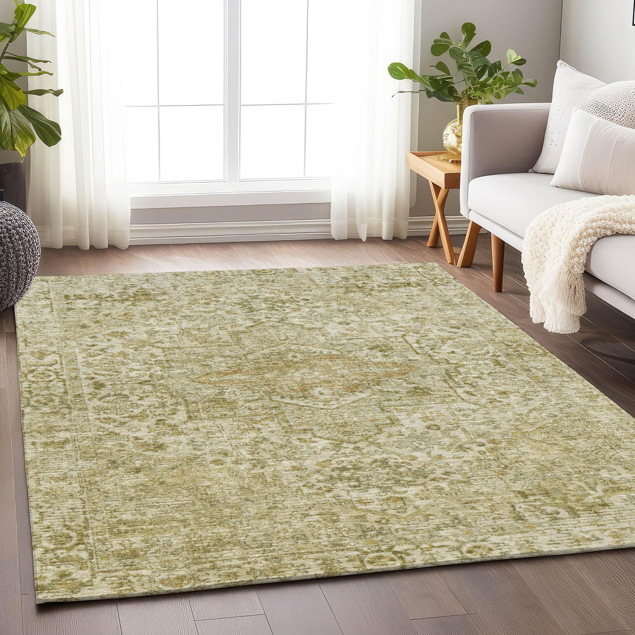 Addison Rugs Kaelon Brown Washable Indoor-Outdoor Rug