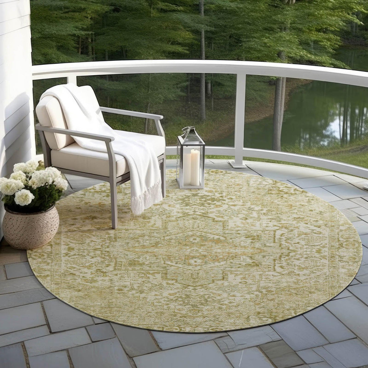 Addison Rugs Kaelon Brown Washable Indoor-Outdoor Rug