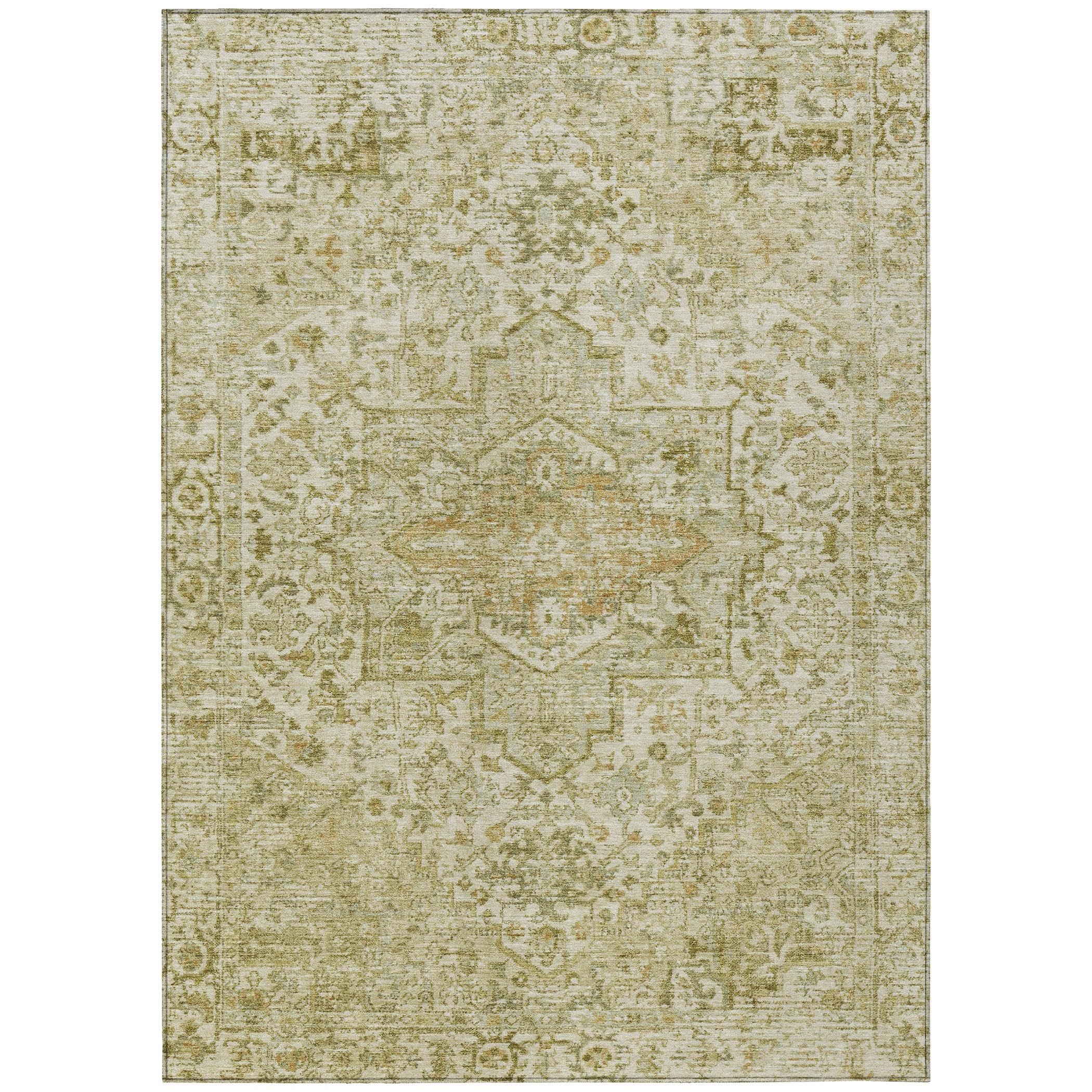 Addison Rugs Kaelon Brown Washable Indoor-Outdoor Rug