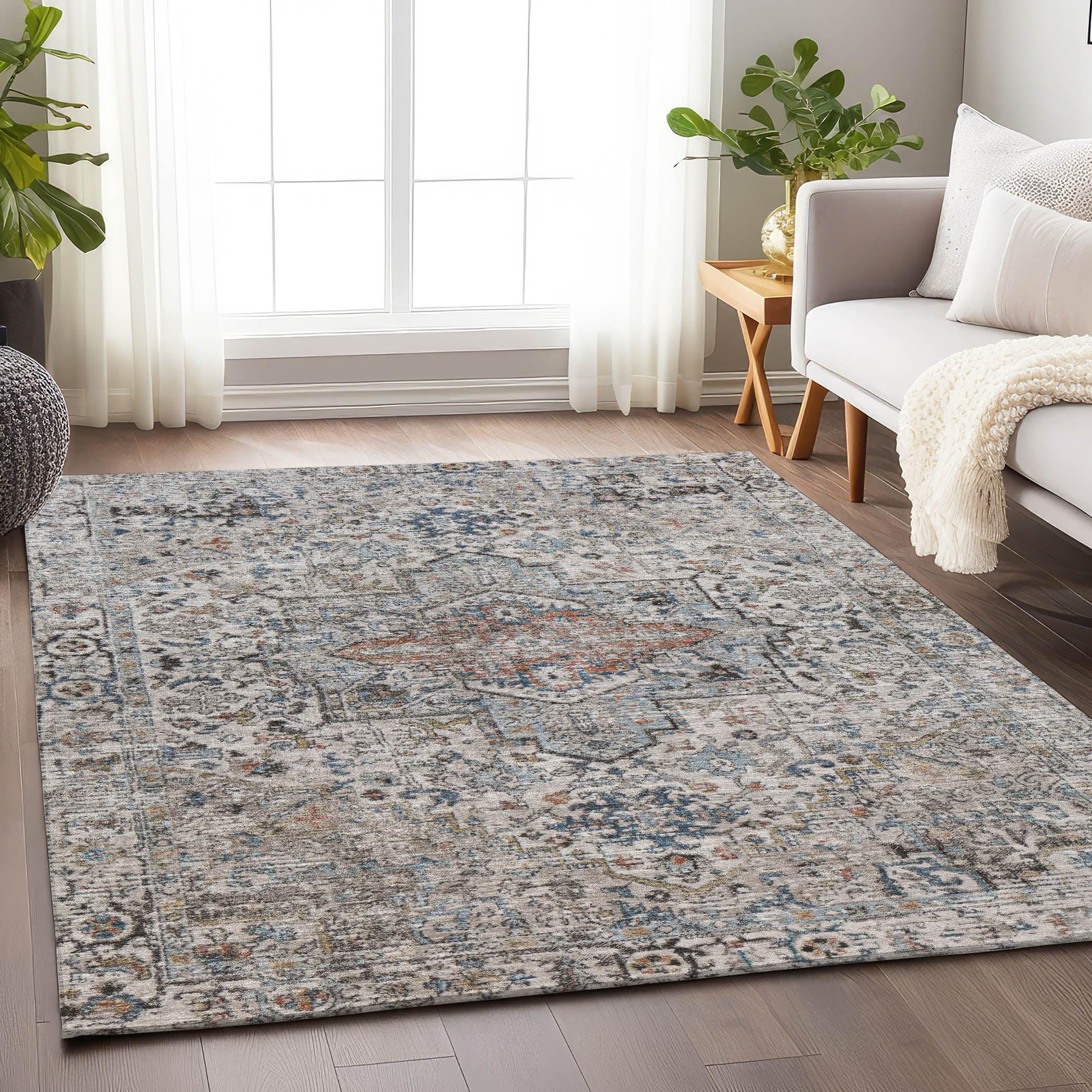 Addison Rugs Kaelon Ivory Washable Indoor-Outdoor Rug