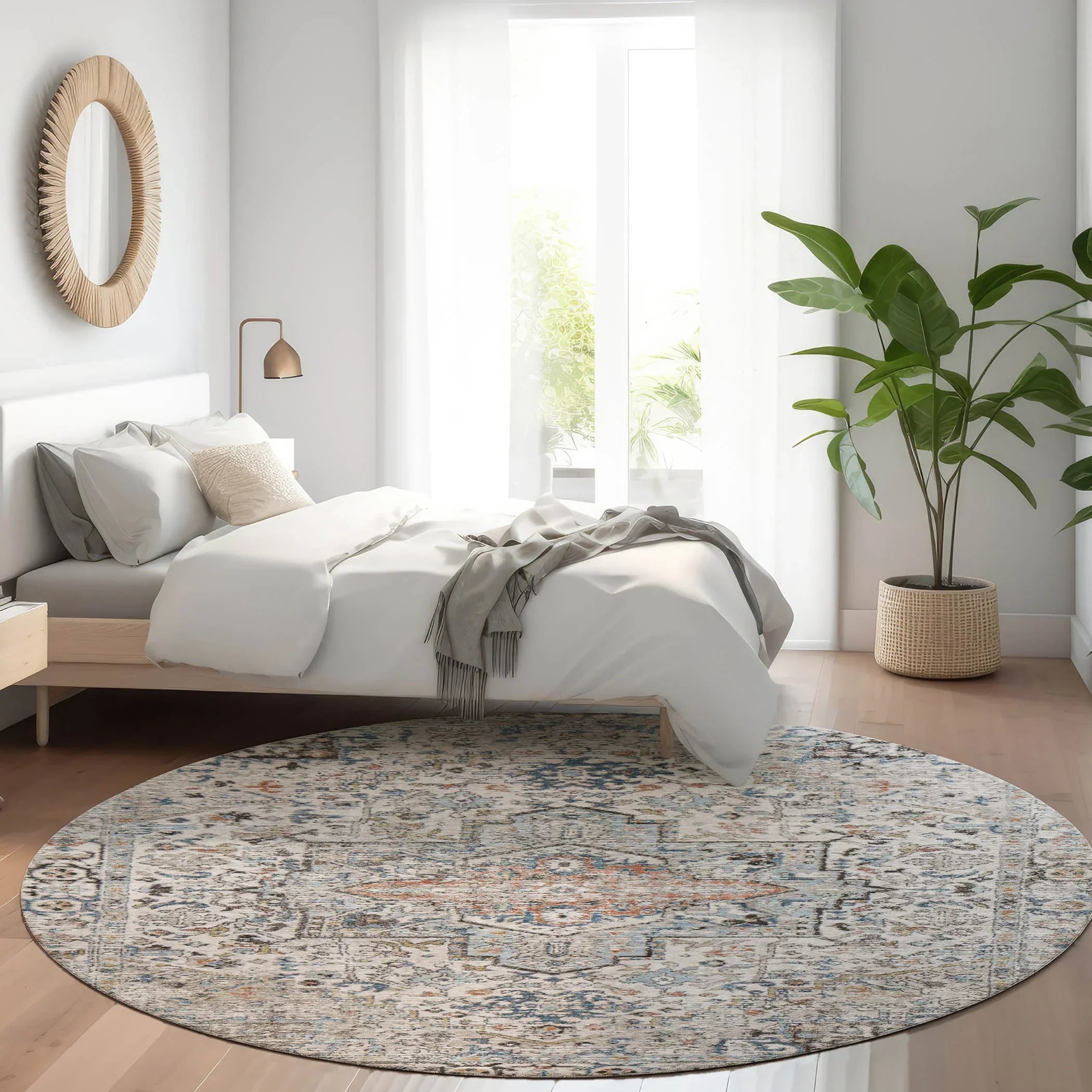 Addison Rugs Kaelon Ivory Washable Indoor-Outdoor Rug