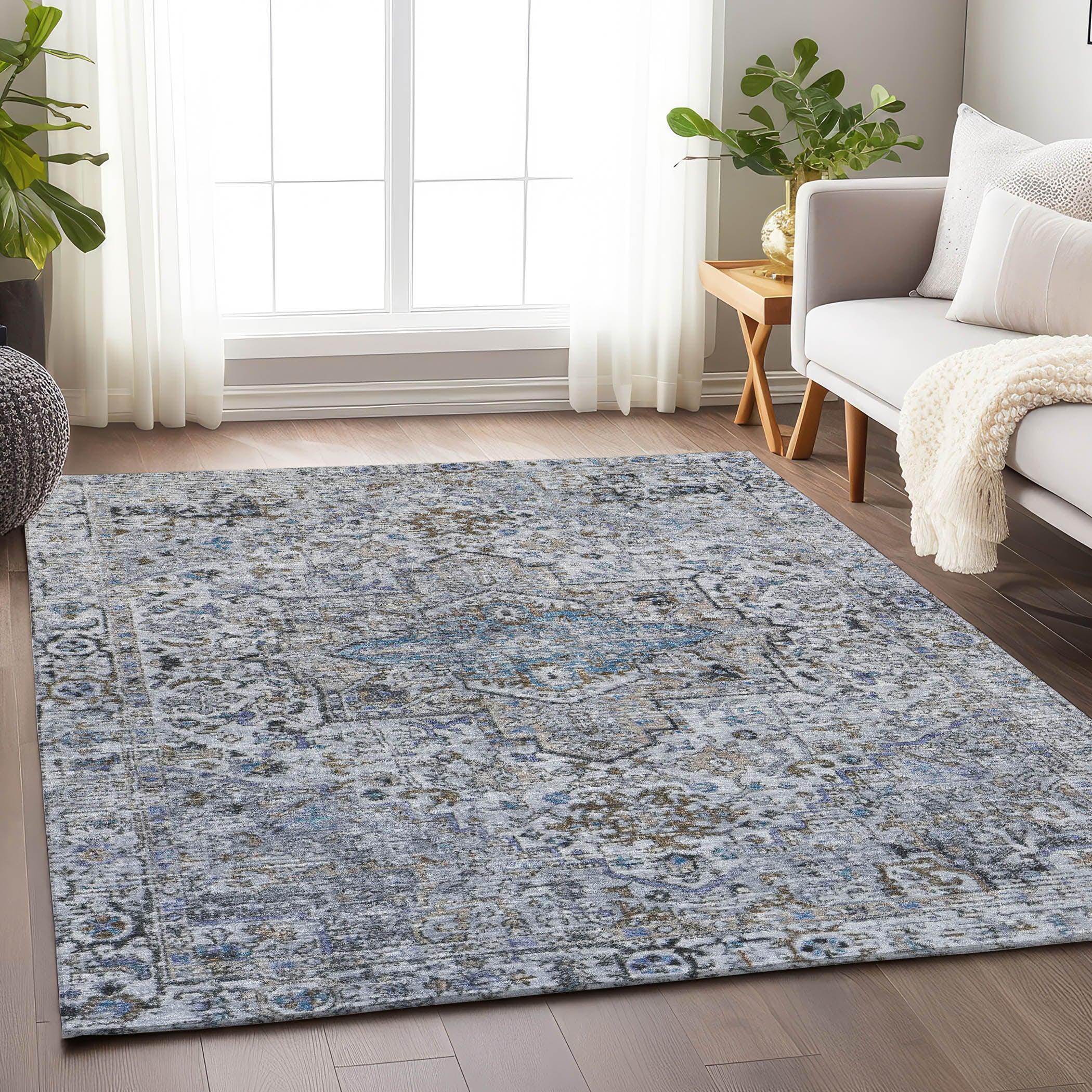Addison Rugs Kaelon Linen Washable Indoor-Outdoor Rug
