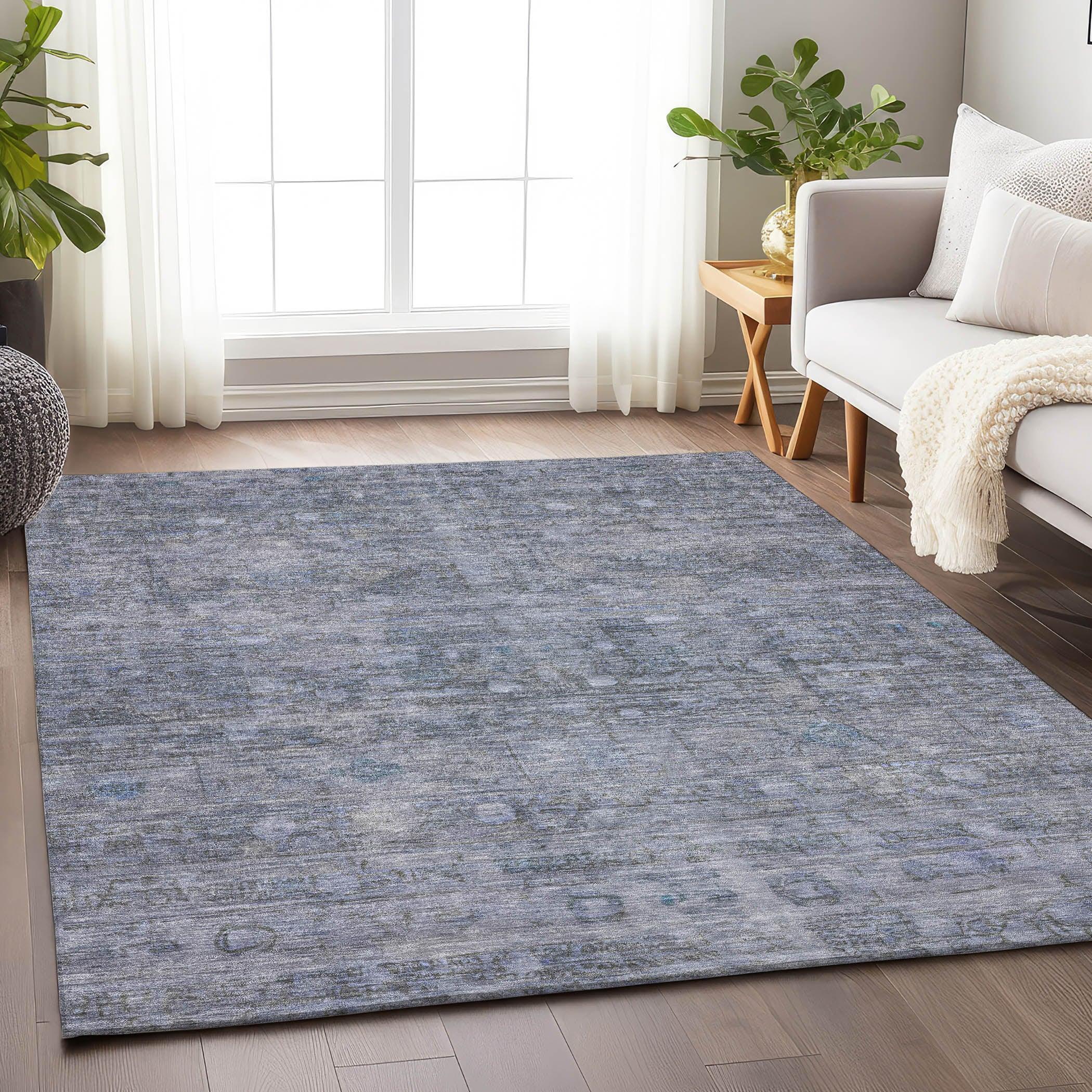 Addison Rugs Kaelora Blue Washable Indoor-Outdoor Rug