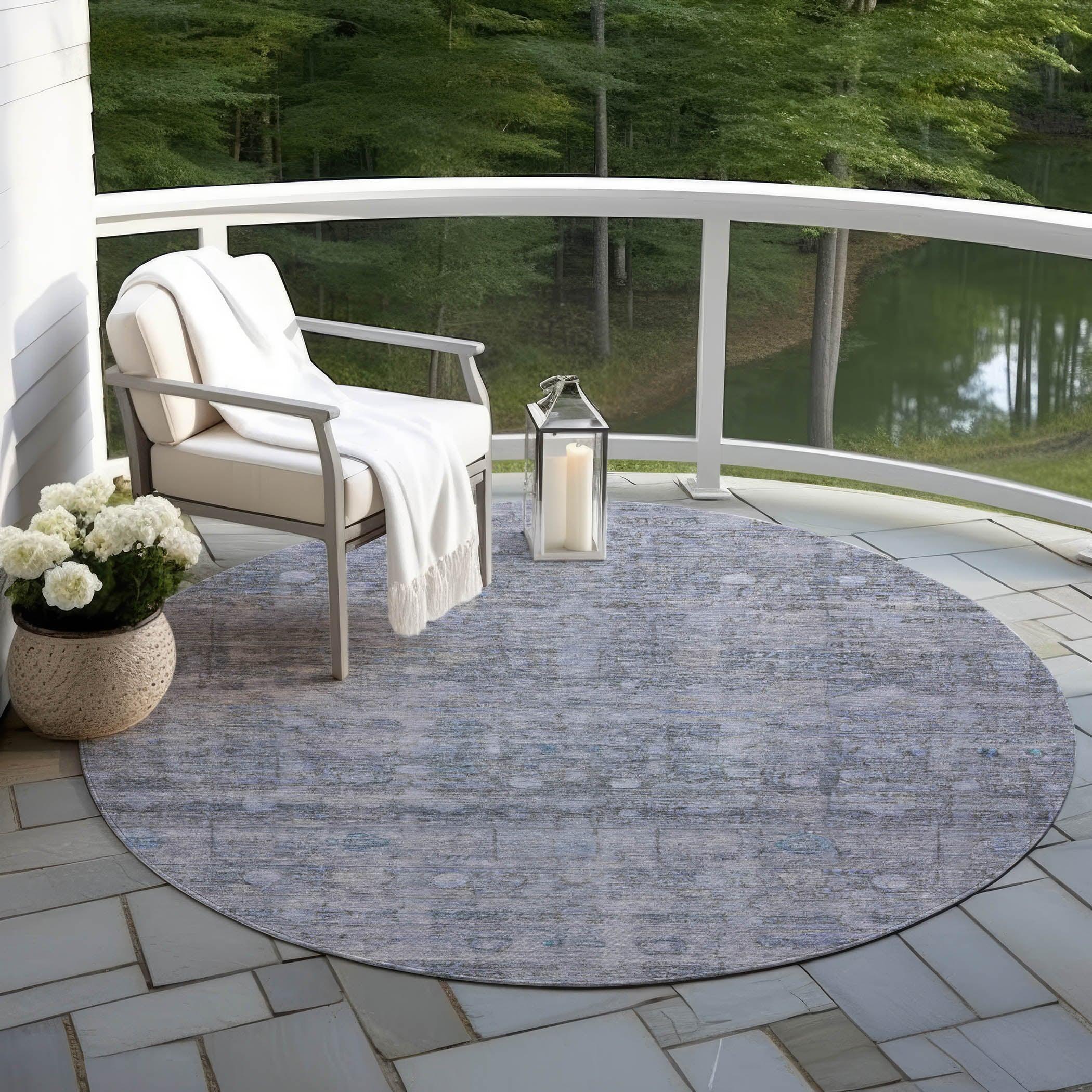 Addison Rugs Kaelora Blue Washable Indoor-Outdoor Rug