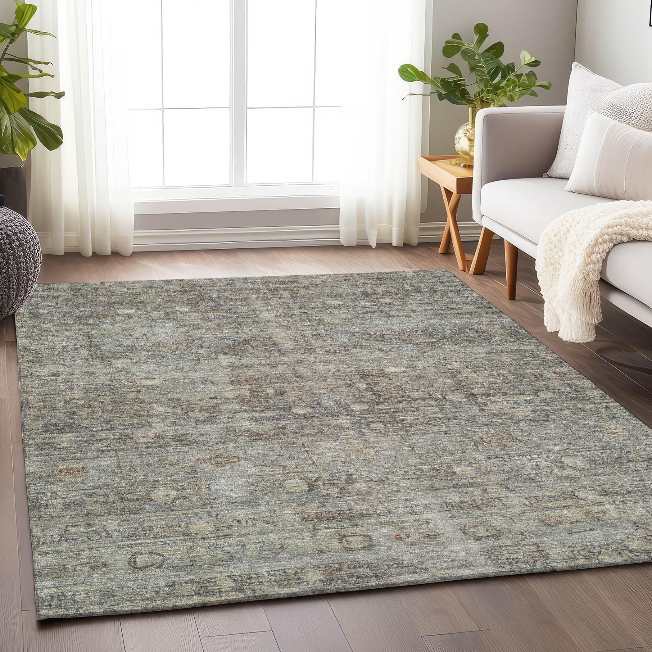 Addison Rugs Kaelora Brown Washable Indoor-Outdoor Rug