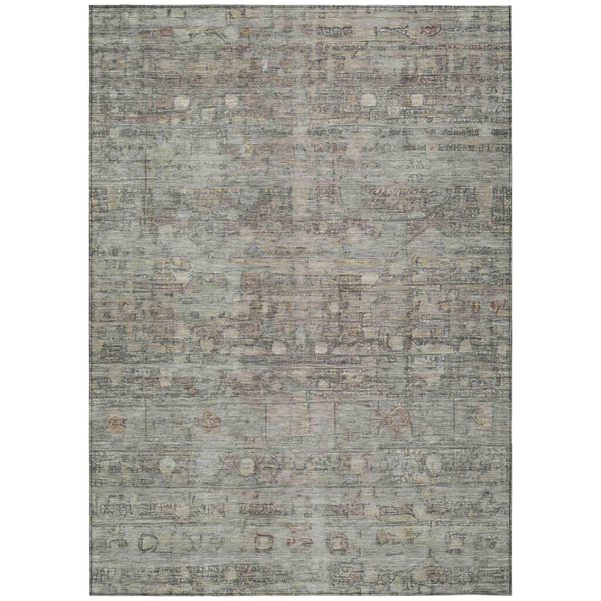 Addison Rugs Kaelora Brown Washable Indoor-Outdoor Rug