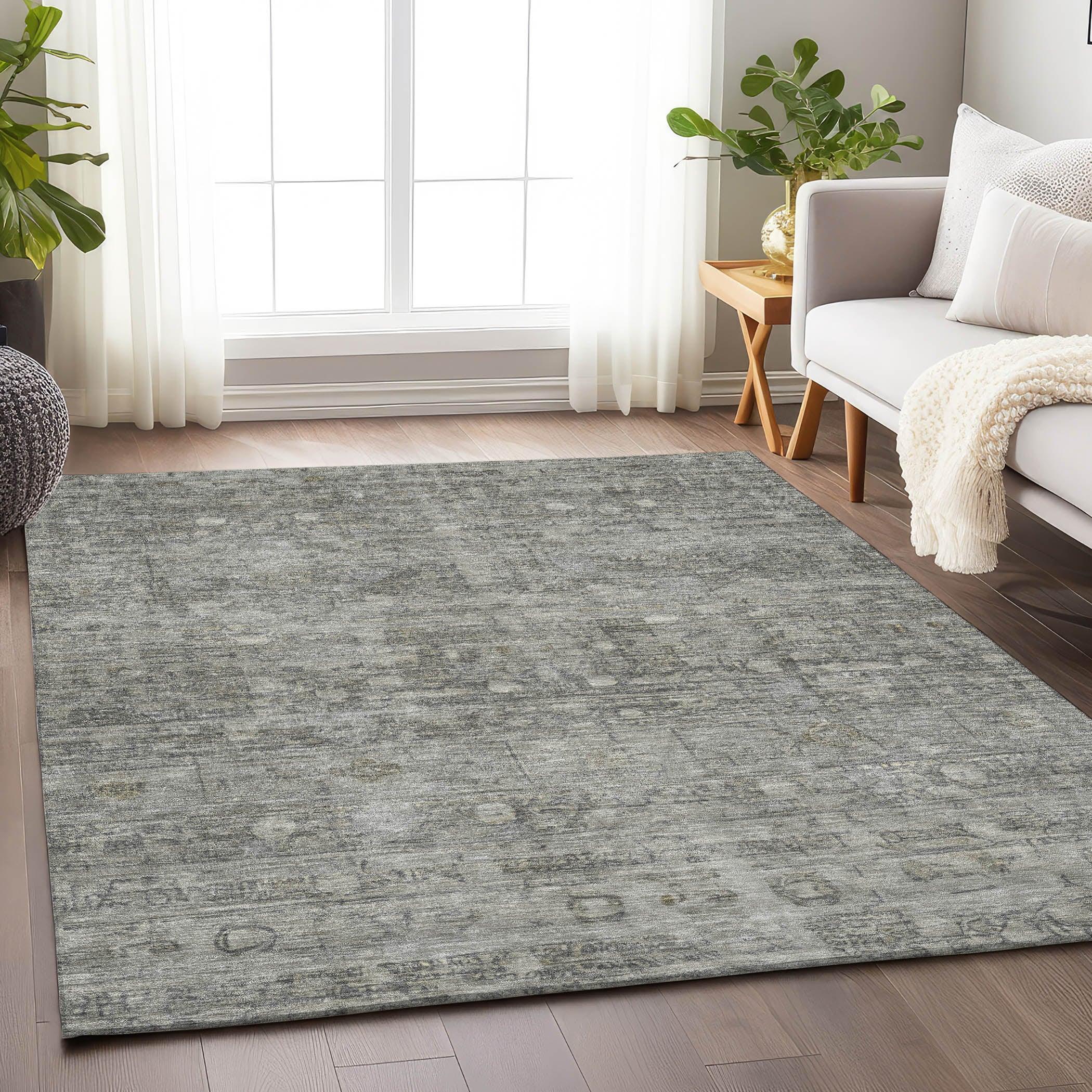 Addison Rugs Kaelora Gray Washable Indoor-Outdoor Rug