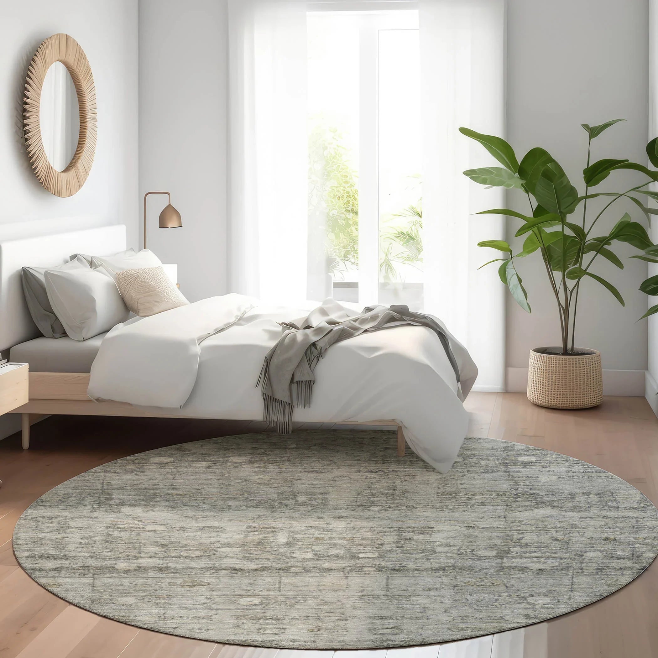 Addison Rugs Kaelora Gray Washable Indoor-Outdoor Rug