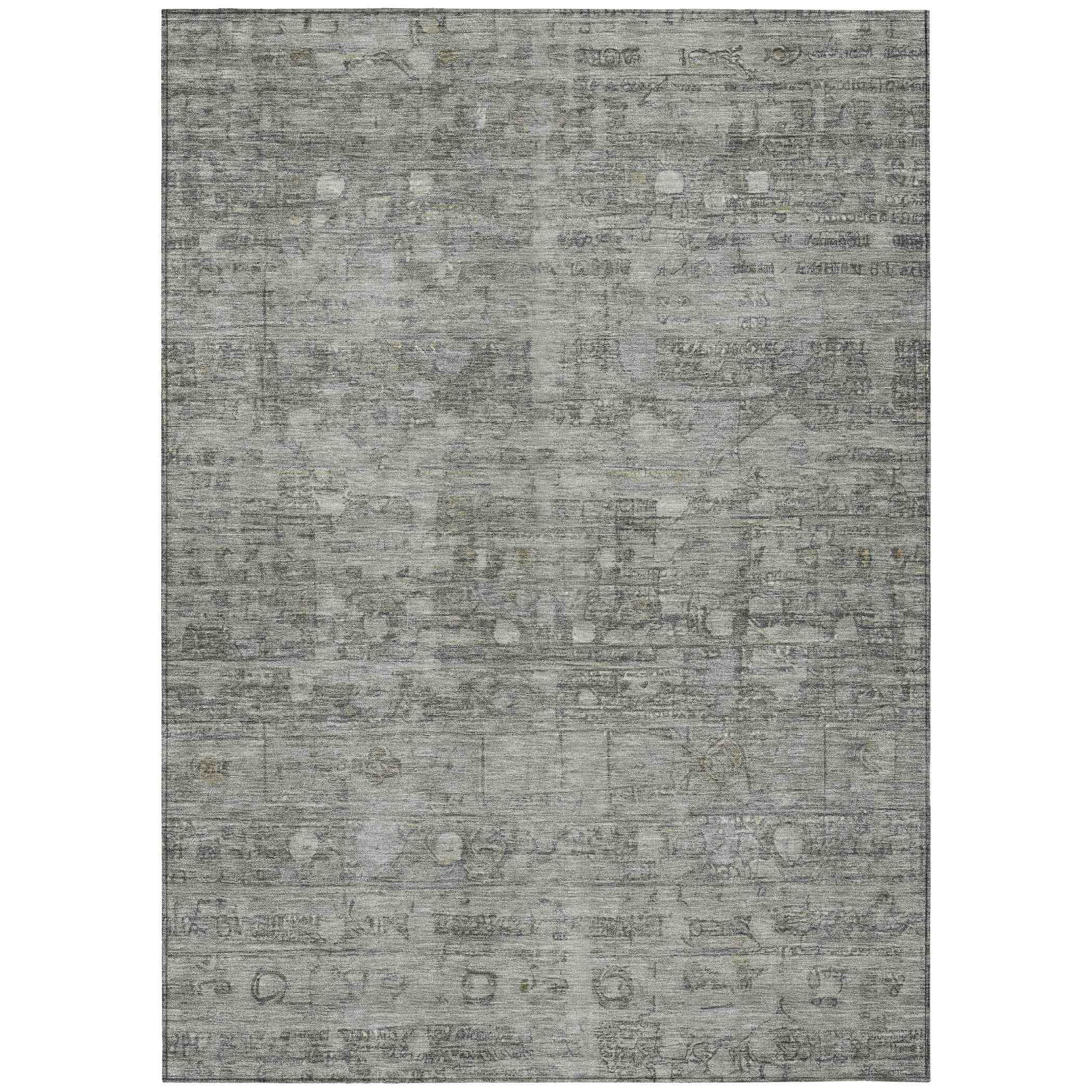 Addison Rugs Kaelora Gray Washable Indoor-Outdoor Rug