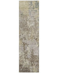 LOOMLAN Rugs Kairi Brown Washable Indoor-Outdoor Rug