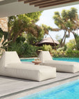 Zuo Modern Kalm Olefin Fabric Outdoor Chaise Lounge