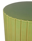 Kara Accent Table - Green Outdoor End Table