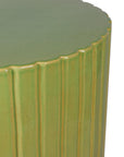 Kara Accent Table - Green Outdoor End Table