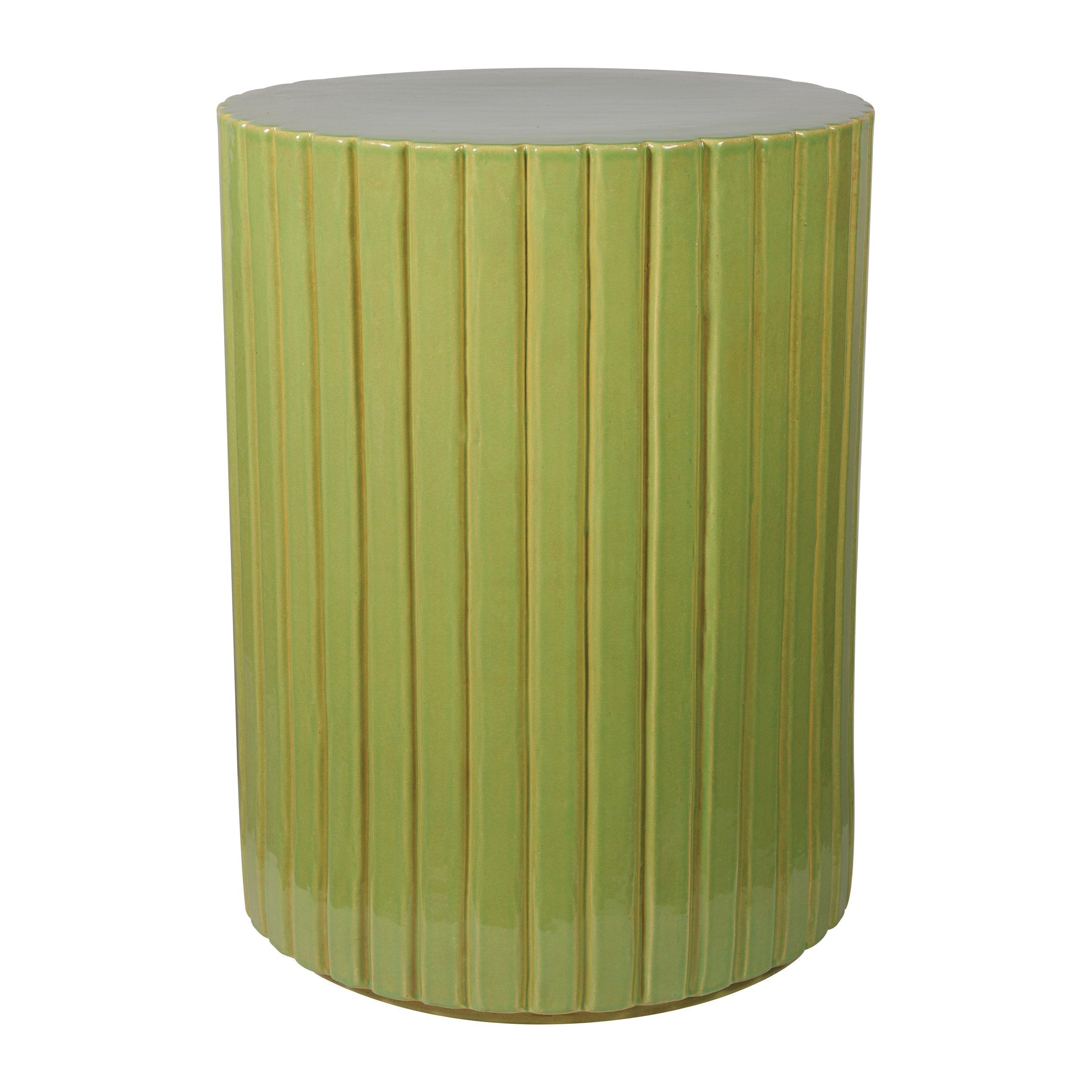 Kara Accent Table - Green Outdoor End Table