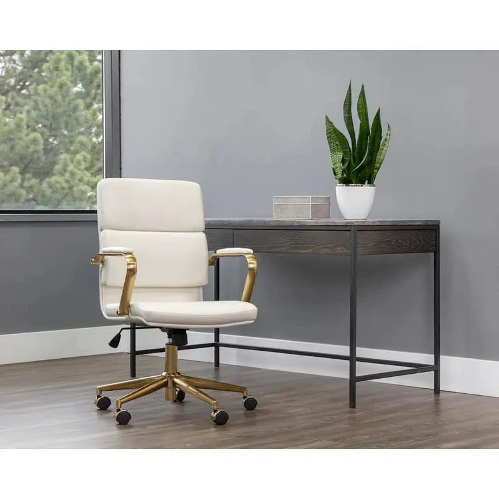 SUNPAN Kleo Leather Stylish Office Chair