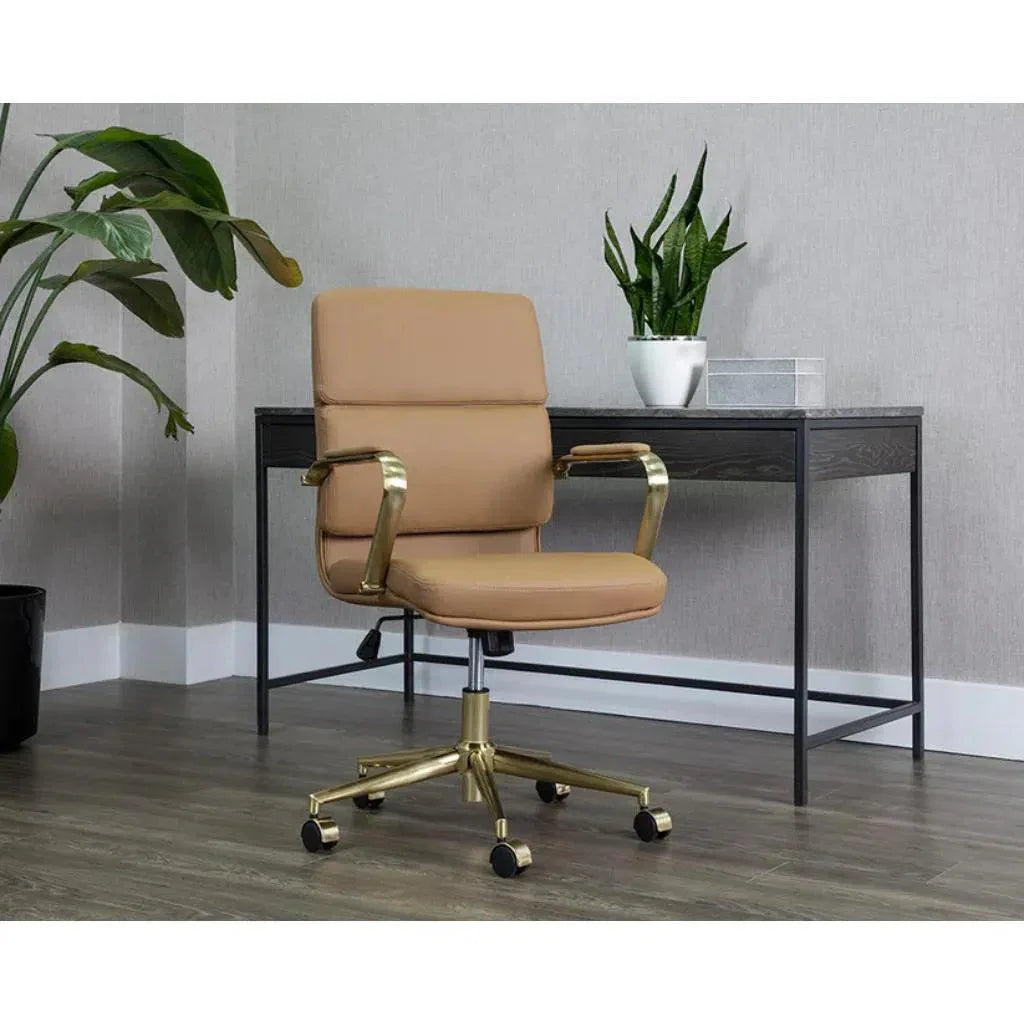 SUNPAN Kleo Leather Stylish Office Chair