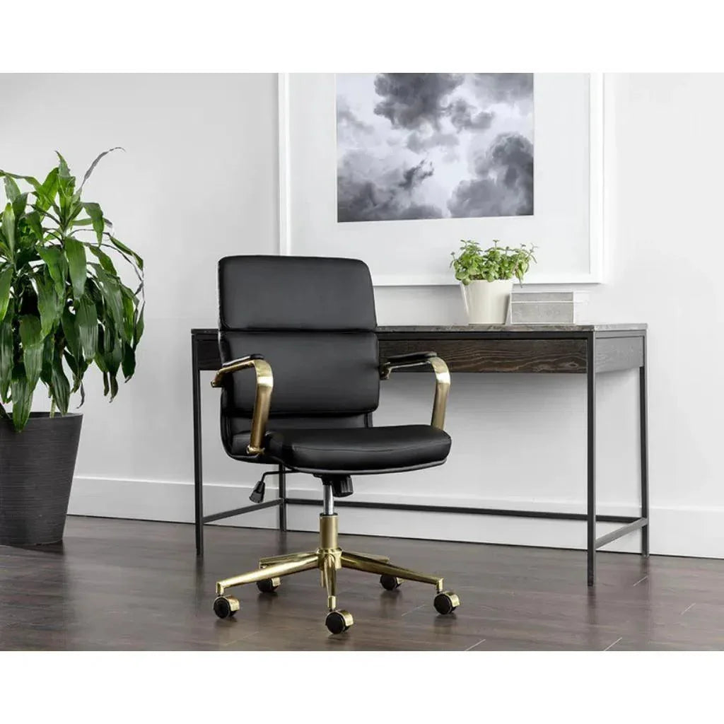 SUNPAN Kleo Leather Stylish Office Chair