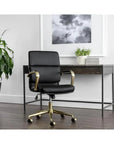 SUNPAN Kleo Leather Stylish Office Chair