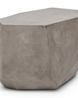 Kristal Fiber Reinforced Concrete Geometric End Table