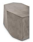 Kristal Fiber Reinforced Concrete Geometric End Table