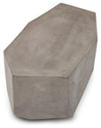 Kristal Fiber Reinforced Concrete Geometric End Table