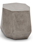 Kristal Fiber Reinforced Concrete Geometric End Table