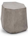 Kristal Fiber Reinforced Concrete Geometric End Table