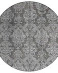 LOOMLAN Rugs Krymera Gray Washable Indoor-Outdoor Rug