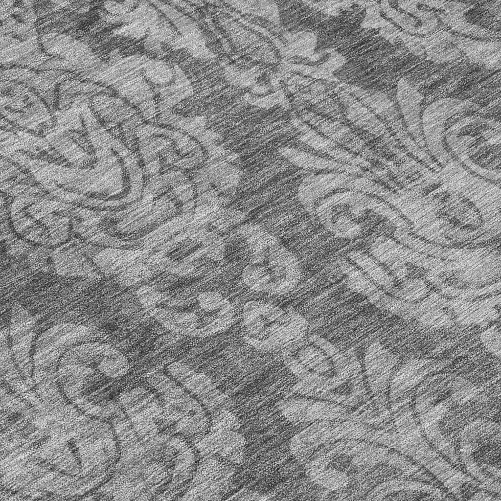 LOOMLAN Rugs Krymera Gray Washable Indoor-Outdoor Rug