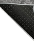 LOOMLAN Rugs Krymera Gray Washable Indoor-Outdoor Rug