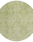 LOOMLAN Rugs Krymera Green Washable Indoor-Outdoor Rug