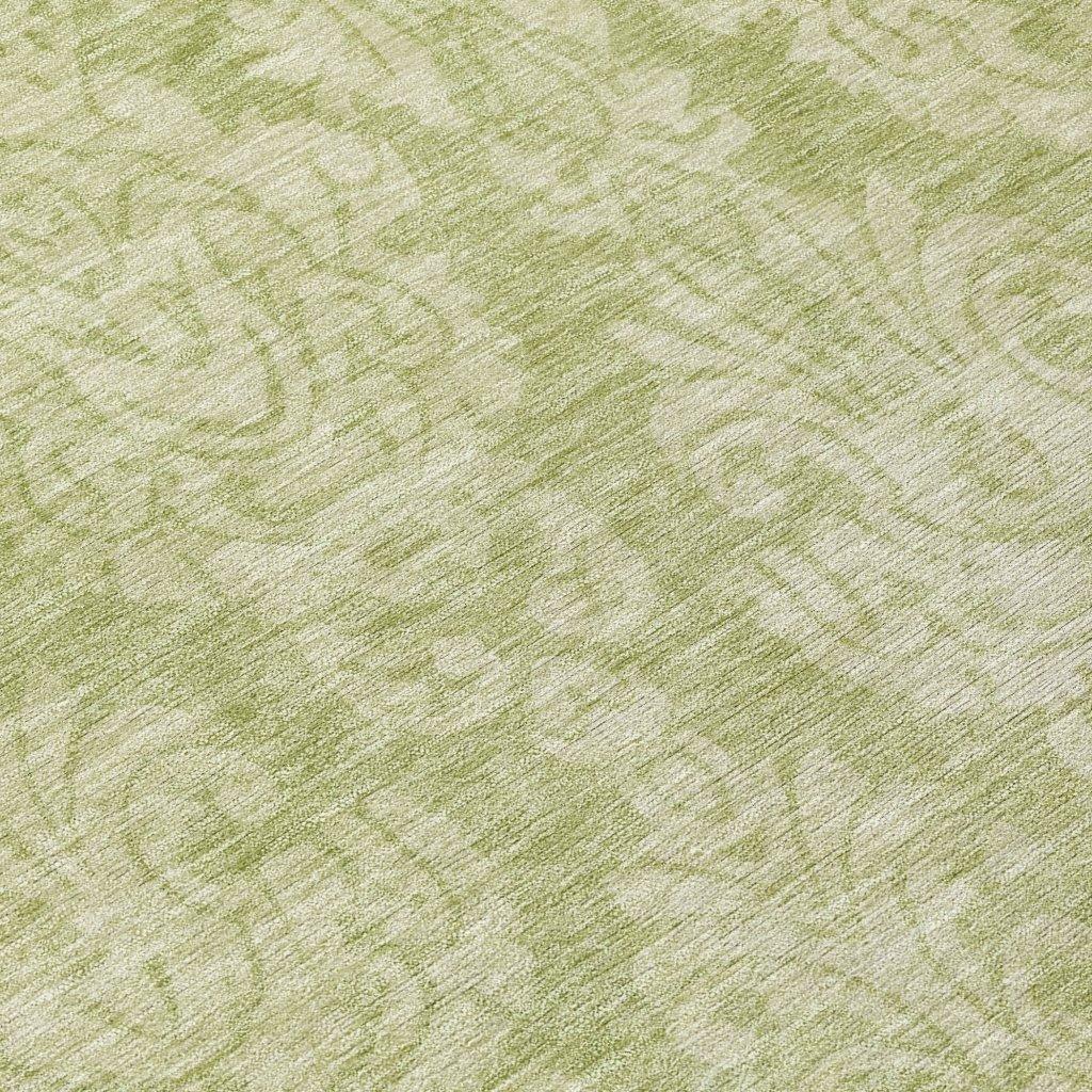 LOOMLAN Rugs Krymera Green Washable Indoor-Outdoor Rug