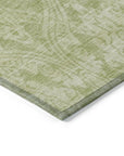 LOOMLAN Rugs Krymera Green Washable Indoor-Outdoor Rug