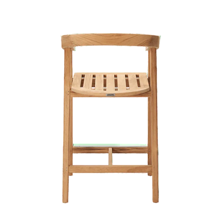 HiTeak La Costa Patio Barrel Back Counter Height Armchair