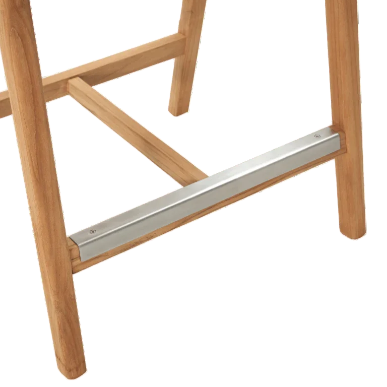 HiTeak La Costa Patio Barrel Back Counter Height Armchair